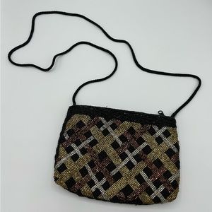 Vintage Beaded Clutch/Crossbody Evening Bag